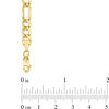 Thumbnail Image 3 of 5.0mm Figaro Chain Bracelet in 14K Gold - 8.5"