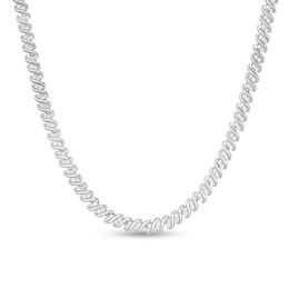 2 CT. T.W. Diamond Tennis Necklace in Sterling Silver - 17&quot;