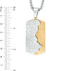 Thumbnail Image 3 of Men's "John 3:16" Dog Tag Pendant in Two-Tone Stainless Steel - 24"