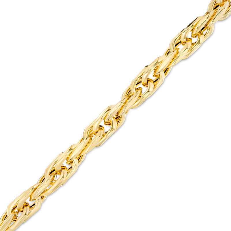 Main Image 1 of Made in Italy Men's Tangled Link Chain Bracelet in 14K Gold - 8.5"