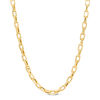 Thumbnail Image 1 of Made in Italy Men's Square Link Chain Necklace in 14K Gold - 22"