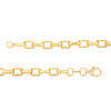 Thumbnail Image 2 of Made in Italy Men's Square Link Chain Necklace in 14K Gold - 22"
