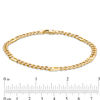 Thumbnail Image 2 of Made in Italy Men's 5.25mm Curb Chain Bracelet in 14K Gold - 9.0"