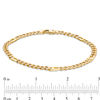 Thumbnail Image 3 of Made in Italy Men's 5.25mm Curb Chain Bracelet in 14K Gold - 9.0"