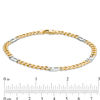 Thumbnail Image 3 of Made in Italy Men's 5.25mm Curb Chain Bracelet in 14K Gold - 9.0"