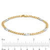Thumbnail Image 4 of Made in Italy Men's 5.25mm Curb Chain Bracelet in 14K Gold - 9.0"
