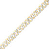Thumbnail Image 0 of Made in Italy Men's 4.7mm Diamond-Cut Curb Chain Bracelet in 14K Gold - 8.25"