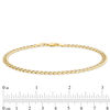 Thumbnail Image 3 of Made in Italy Men's 4.7mm Diamond-Cut Curb Chain Bracelet in 14K Gold - 8.25"