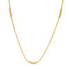 Thumbnail Image 0 of Made in Italy Diamond-Cut Sliding Bead Necklace in 14K Gold - 22"