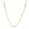 Thumbnail Image 1 of Made in Italy Diamond-Cut Sliding Bead Necklace in 14K Gold - 22"