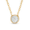 Thumbnail Image 0 of 1/6 CT. Diamond Bezel Set Solitaire Necklace in 10K Gold