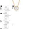 Thumbnail Image 1 of 1/6 CT. Diamond Bezel Set Solitaire Necklace in 10K Gold