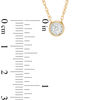 Thumbnail Image 2 of 1/6 CT. Diamond Bezel Set Solitaire Necklace in 10K Gold