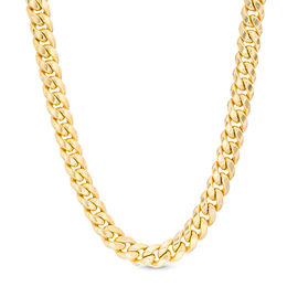 Made in Italy Men's 6.8mm Cuban Curb Chain Necklace in 14K Gold - 24&quot;