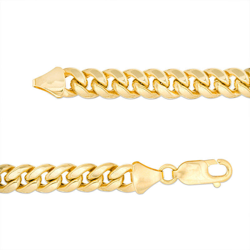 Main Image 2 of Made in Italy Men's 6.8mm Cuban Curb Chain Necklace in 14K Gold - 24"