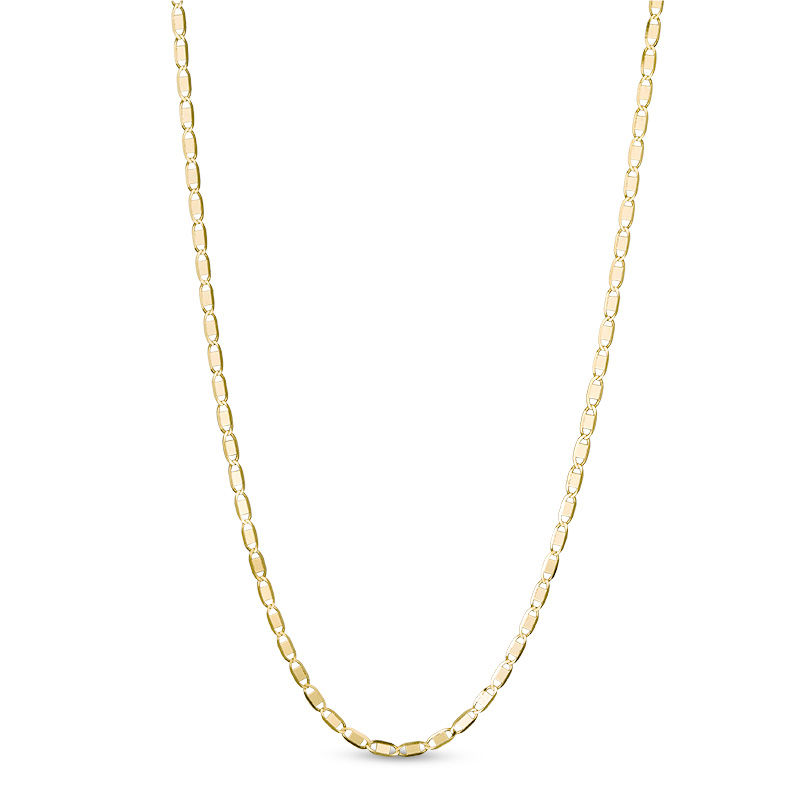 Made in Italy 1.27mm Mirror Link Chain Necklace in 14K Gold - 20"