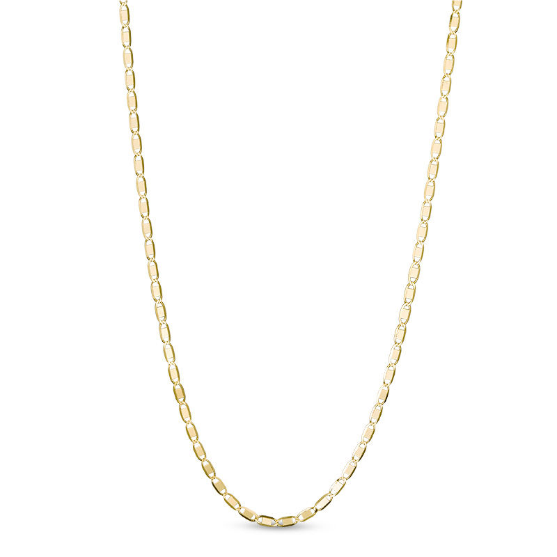 Main Image 1 of Made in Italy 1.27mm Mirror Link Chain Necklace in 14K Gold - 20"