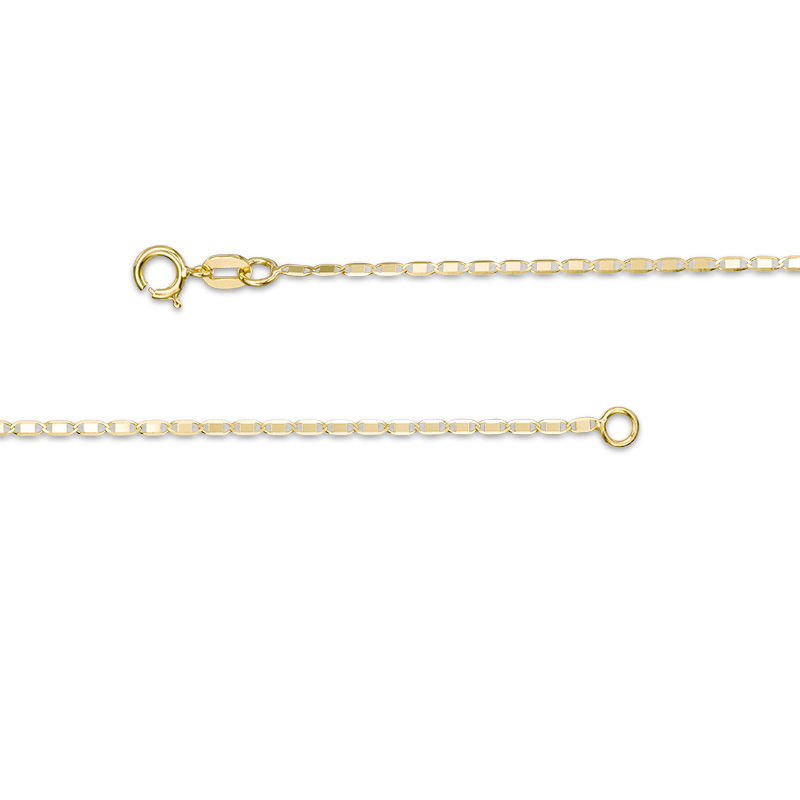 Main Image 2 of Made in Italy 1.27mm Mirror Link Chain Necklace in 14K Gold - 20"