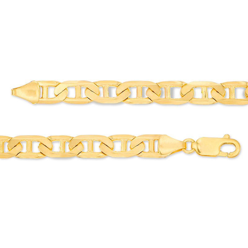 Main Image 2 of Made in Italy 5.5mm Diamond-Cut Mariner Chain Bracelet in 14K Gold - 8.5"