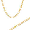 Thumbnail Image 1 of Men's 5.3mm Curb Chain Necklace and Bracelet Set in 10K Gold