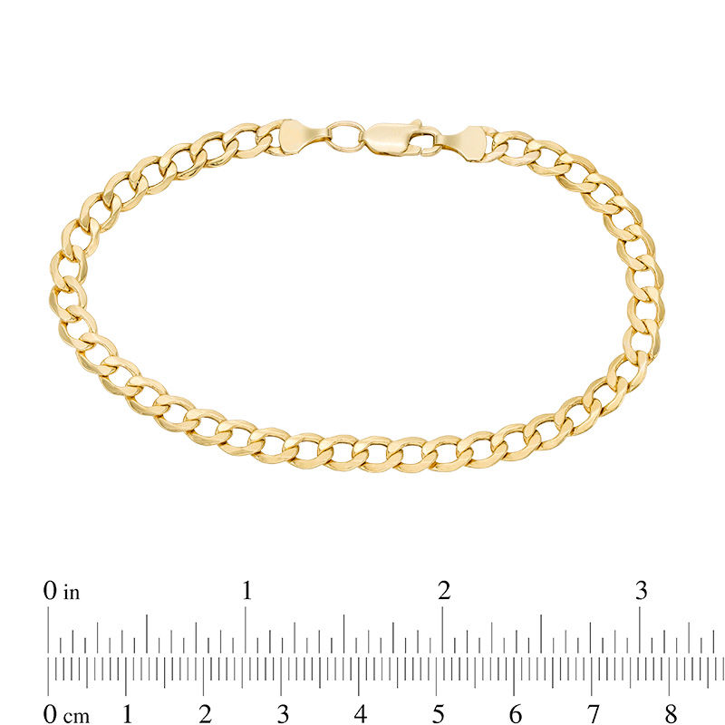 Main Image 3 of Men's 5.3mm Curb Chain Necklace and Bracelet Set in 10K Gold