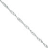 Thumbnail Image 0 of Diamond-Cut Singapore Chain Anklet in 10K White Gold - 10"