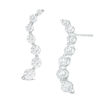 Thumbnail Image 1 of 1 CT. T.W. Journey Diamond Drop Earrings in 14K White Gold