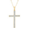 Thumbnail Image 0 of Glitter Cross Pendant in 10K Gold