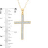 Thumbnail Image 1 of Glitter Cross Pendant in 10K Gold