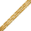 Thumbnail Image 1 of Made in Italy Triple Strand Loose Rope Chain Bracelet in 14K Gold - 7.5"
