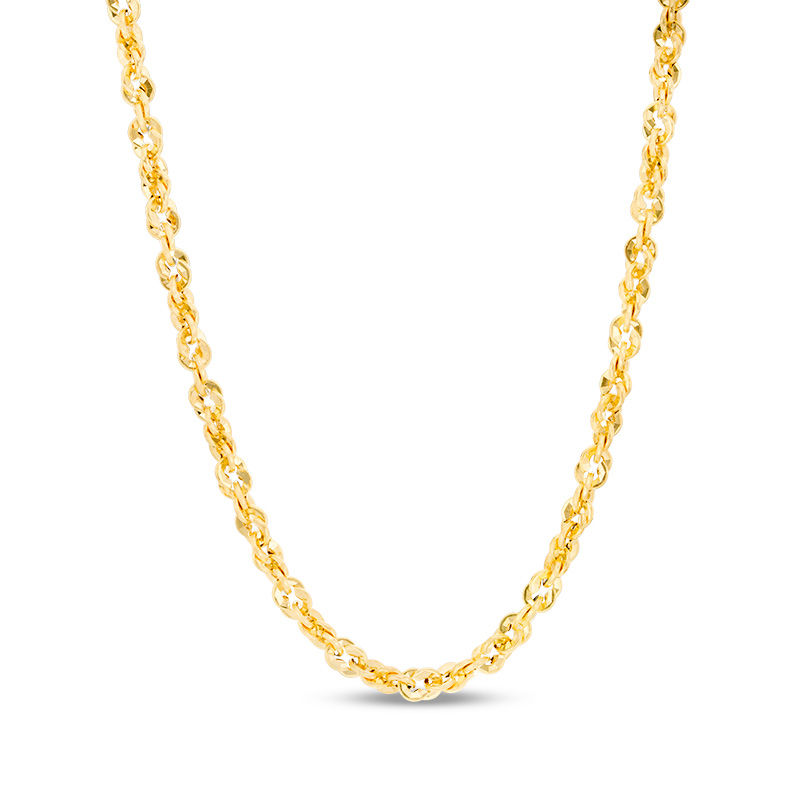 Loose Rope Chain Necklace in 14K Gold 