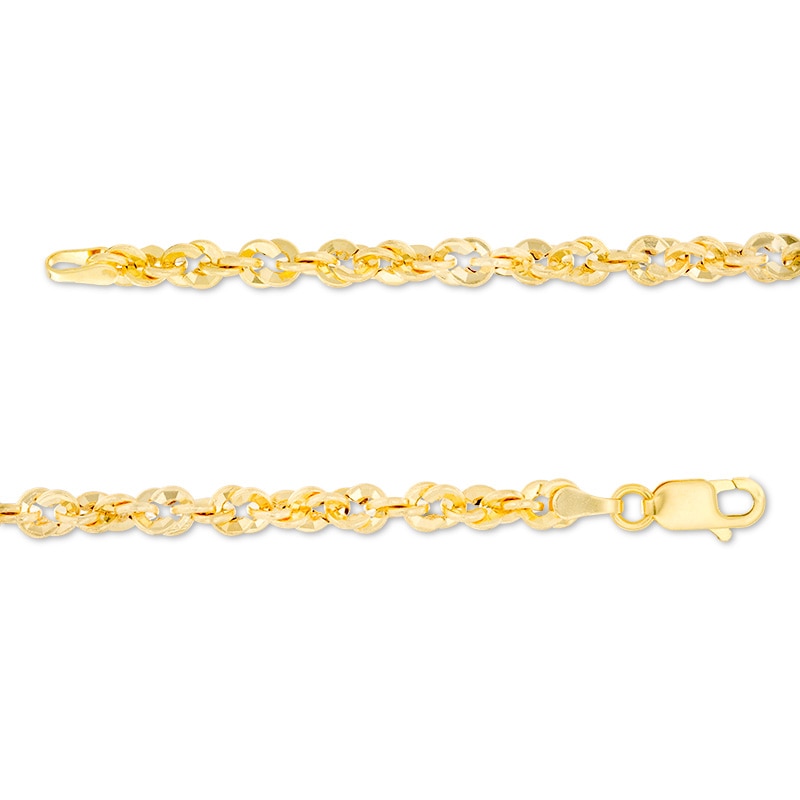 Main Image 2 of Made in Italy Men's 4.0mm Loose Rope Chain Necklace in 14K Gold - 27.5"