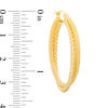 Thumbnail Image 1 of Made in Italy Rope-Textured Double Hoop Earrings in 14K Gold