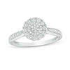 Thumbnail Image 1 of 1/10 CT. T.W. Composite Diamond Double Frame Promise Ring in Sterling Silver