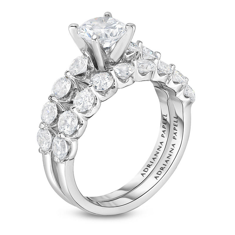 Adrianna Papell 2-1/4 CT. T.W. Certified Diamond Bridal Set in 14K Two-Tone Gold (I/I1)