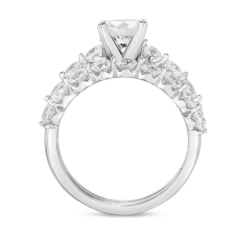 Adrianna Papell 2-1/4 CT. T.W. Certified Diamond Bridal Set in 14K Two-Tone Gold (I/I1)