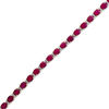Thumbnail Image 1 of EFFY™ Collection Oval Ruby and 1/4 CT. T.W. Diamond Tennis Bracelet in 14K Gold