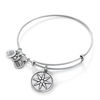 Thumbnail Image 0 of Alex and Ani Star of Venus Charm Bangle in Silver-Tone Brass