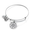 Thumbnail Image 1 of Alex and Ani Star of Venus Charm Bangle in Silver-Tone Brass