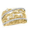 Thumbnail Image 0 of EFFY™ Collection 3/8 CT. T.W. Diamond Multi-Row Orbit Rope Ring in 14K Gold