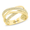 Thumbnail Image 2 of EFFY™ Collection 3/8 CT. T.W. Diamond Orbit-Style Ring in 14K Gold