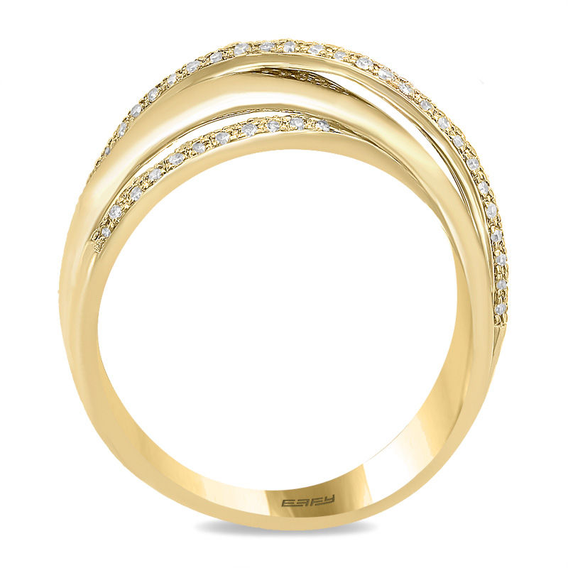 Main Image 3 of EFFY™ Collection 3/8 CT. T.W. Diamond Orbit-Style Ring in 14K Gold