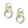 Thumbnail Image 0 of EFFY™ Collection 1/3 CT. T.W. Diamond Graduating Link Drop Earrings in 14K Two-Tone Gold