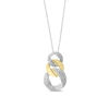 Thumbnail Image 0 of EFFY™ Collection 1/4 CT. T.W. Diamond Graduating Link Pendant in 14K Two-Tone Gold