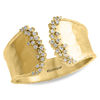 Thumbnail Image 1 of EFFY™ Collection 1/6 CT. T.W. Diamond Hammered Open Shank Ring in 14K Gold - Size 7