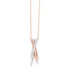 Thumbnail Image 1 of EFFY™ Collection 1/3 CT. T.W. Diamond Criss-Cross Pendant in 14K Two-Tone Gold