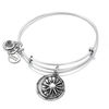 Thumbnail Image 1 of Alex and Ani Cosmic Balance Moon/Sun Charm Bangle in Silver-Tone Brass