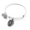 Thumbnail Image 1 of Alex and Ani Guardian of Strength Charm Bangle in Silver-Tone Brass