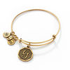 Thumbnail Image 1 of Alex and Ani Initial "G" Charm Bangle in Silver-Tone Brass