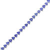 Thumbnail Image 1 of EFFY™ Collection 5.0mm Trillion-Cut Tanzanite Tennis Bracelet in 14K White Gold